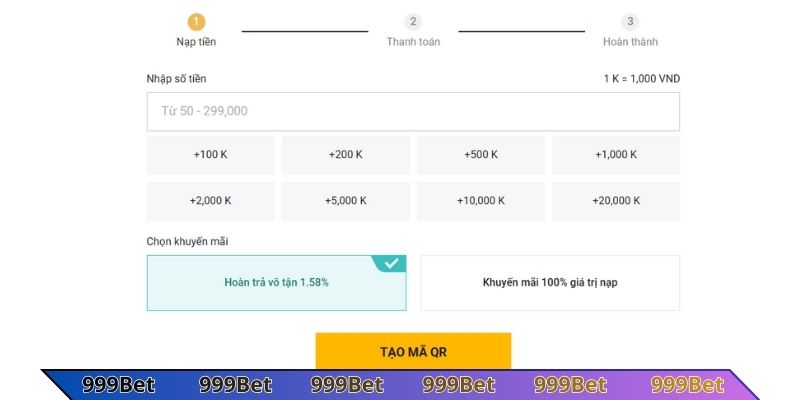 Lưu ý để nạp tiền rút tiền 999Bet thành công